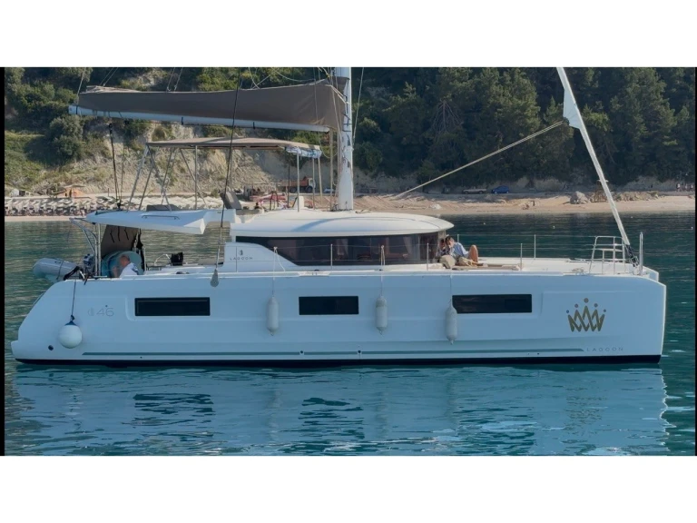 Boat rental Lagoon Lagoon 46 AC&GEN/ WM/ CAM/ WI-FI 2025 in Benitses on Samboat