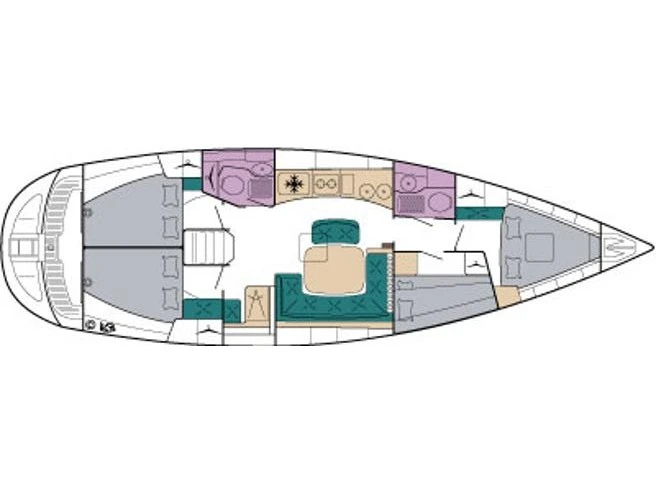 Yacht charter Ávdira cheap Bavaria 44 /4cab