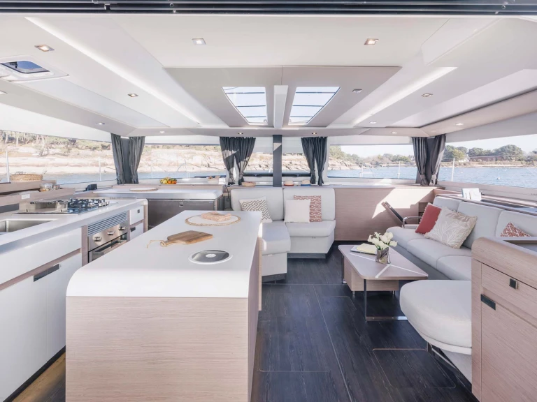 Catamaran rental with or without captain Fountaine Pajot Néa Péramos
