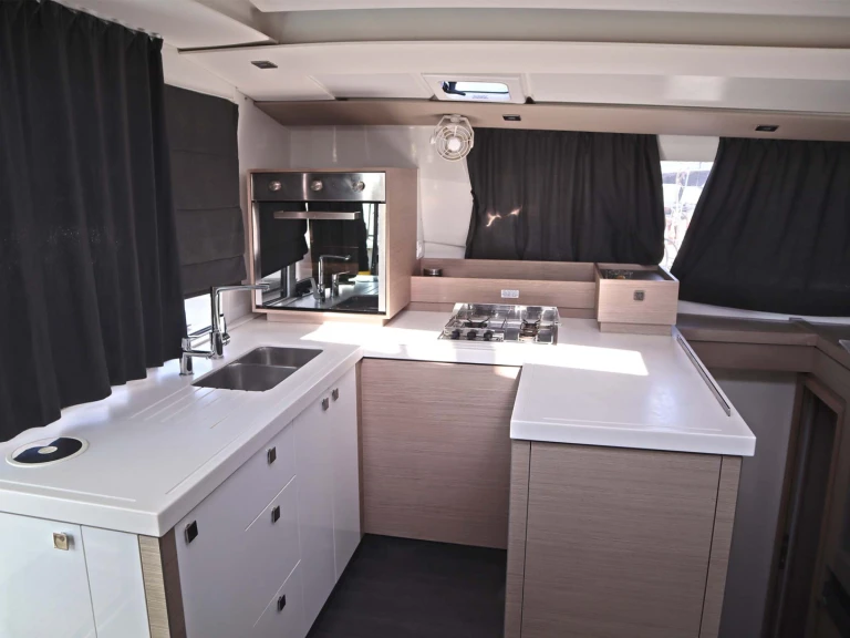 Catamaran rental with or without captain Fountaine Pajot Néa Péramos