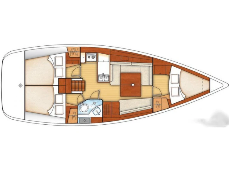 Sailboat rental in Lefkáda - Bénéteau OCEANIS  37 (3CAB)