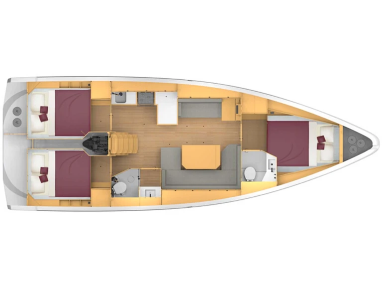 Boat rental Bavaria Bavaria C42 /3cab in Gouvia on Samboat
