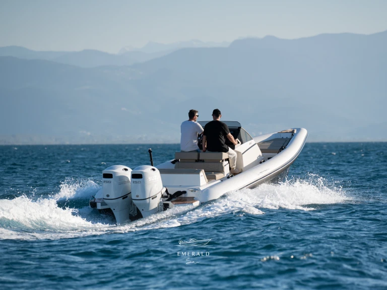 Bareboat Rental RIB Technohull with a boat licence