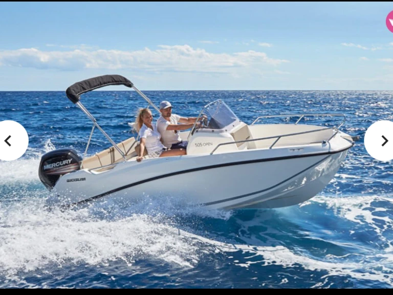 Quicksilver Activ 535 Open charter bareboat or captained in  Mandelieu-la-Napoule