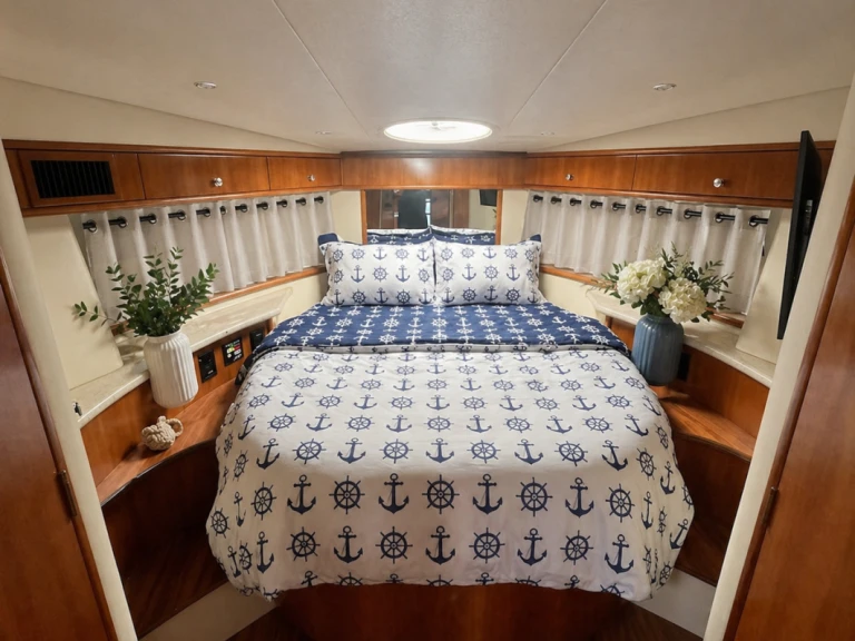 Bareboat Rental Motorboat Carver with a boat licence