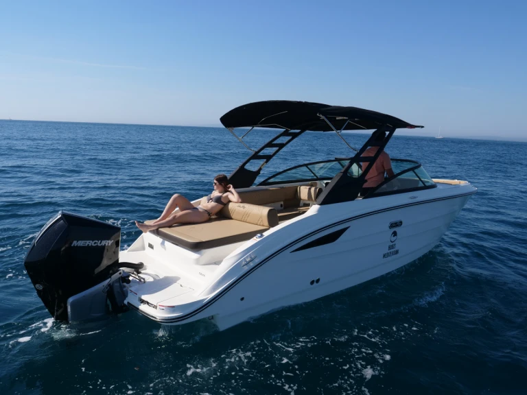 Sea Ray SDX OB charter bareboat or captained in  Roses