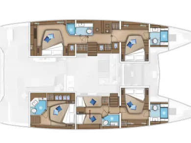 Catamaran rental in Cannes - Lagoon Lagoon 52 F