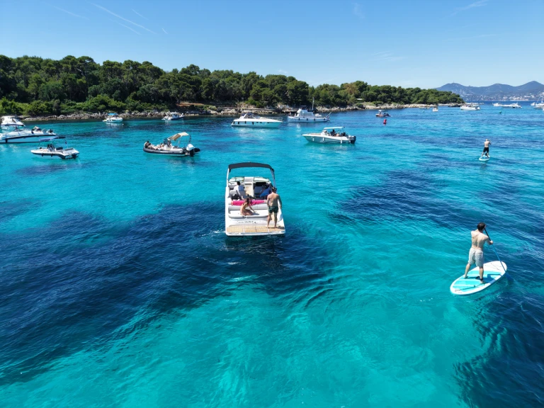 Sea Ray SDX 27 E charter bareboat or captained in  Port La Napoule