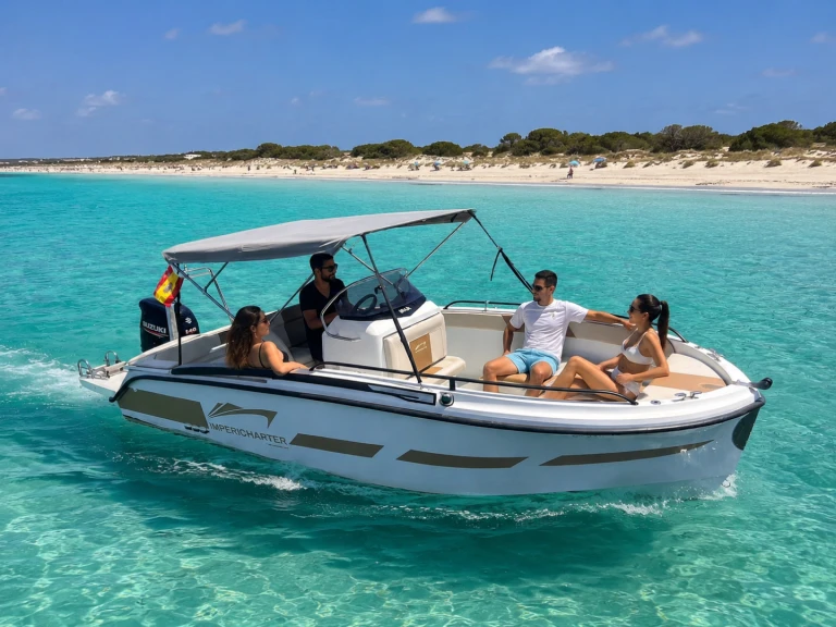 Motorboat for rent Club Nautico S'Estanyol at the best price