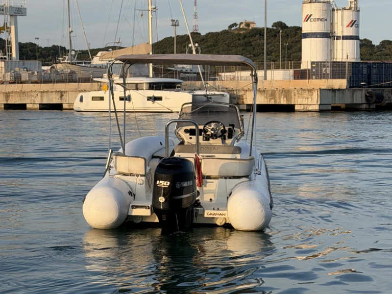 Bareboat Rental RIB Zodiac with a boat licence
