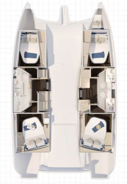 Boat rental Fountaine Pajot Fountaine Pajot FP 41 Quatuor 3 in Pula on Samboat