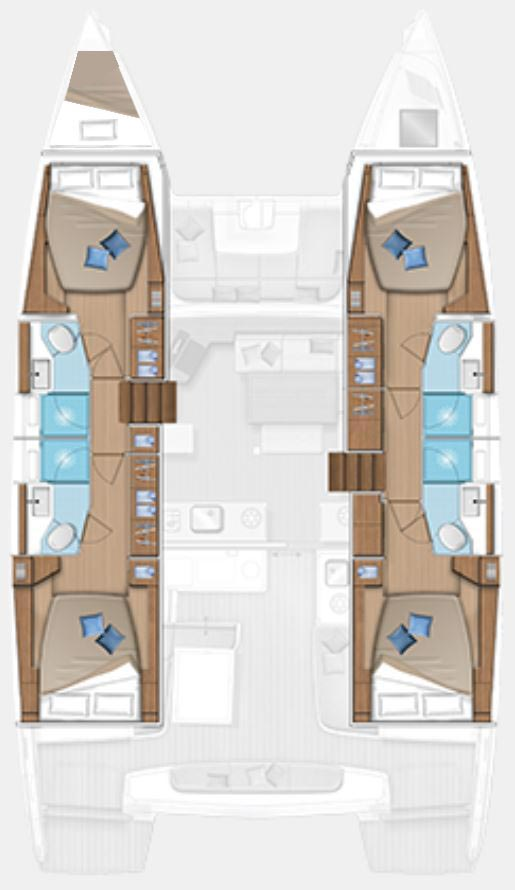 Catamaran rental with or without captain Lagoon Deme of Volos