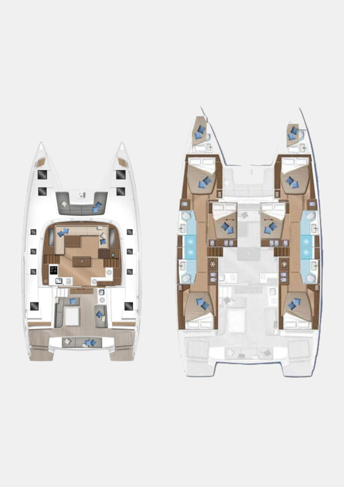Catamaran rental with or without captain Lagoon Alimos