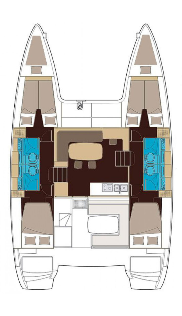 Lagoon Lagoon 400 charter bareboat or captained in  Split