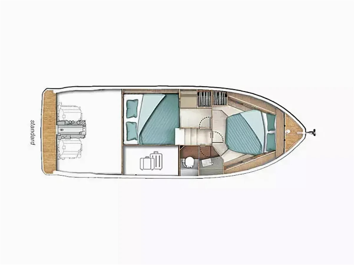 Motorboat rental in Biograd na Moru - Sealine Sealine C335