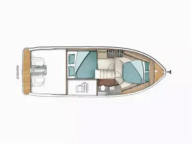 Motorboat rental in Biograd na Moru - Sealine Sealine C335