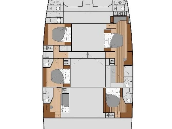 Bareboat Rental Luxury Yacht Fountaine Pajot with a boat licence