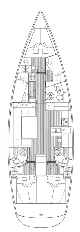 Sailboat rental with or without captain Bavaria Murter-Kornati