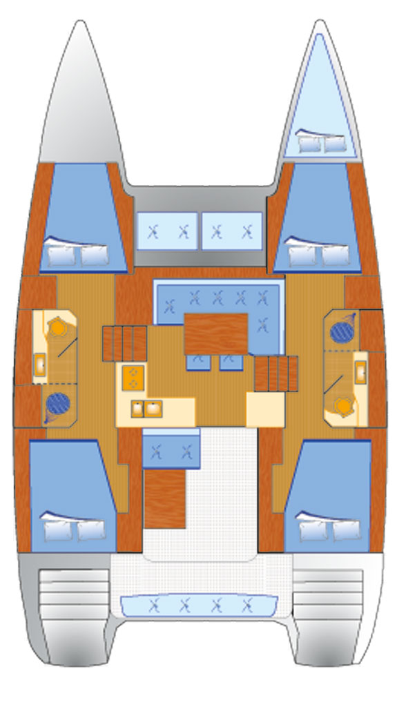 Lagoon Lagoon 40 charter bareboat or captained in  Rogoznica