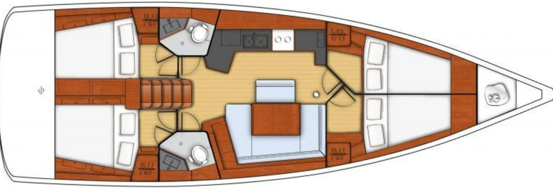 Boat rental Bénéteau Oceanis 45 in Pálairos on Samboat