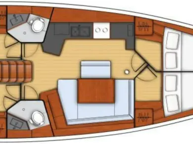 Boat rental Bénéteau Oceanis 45 in Pálairos on Samboat