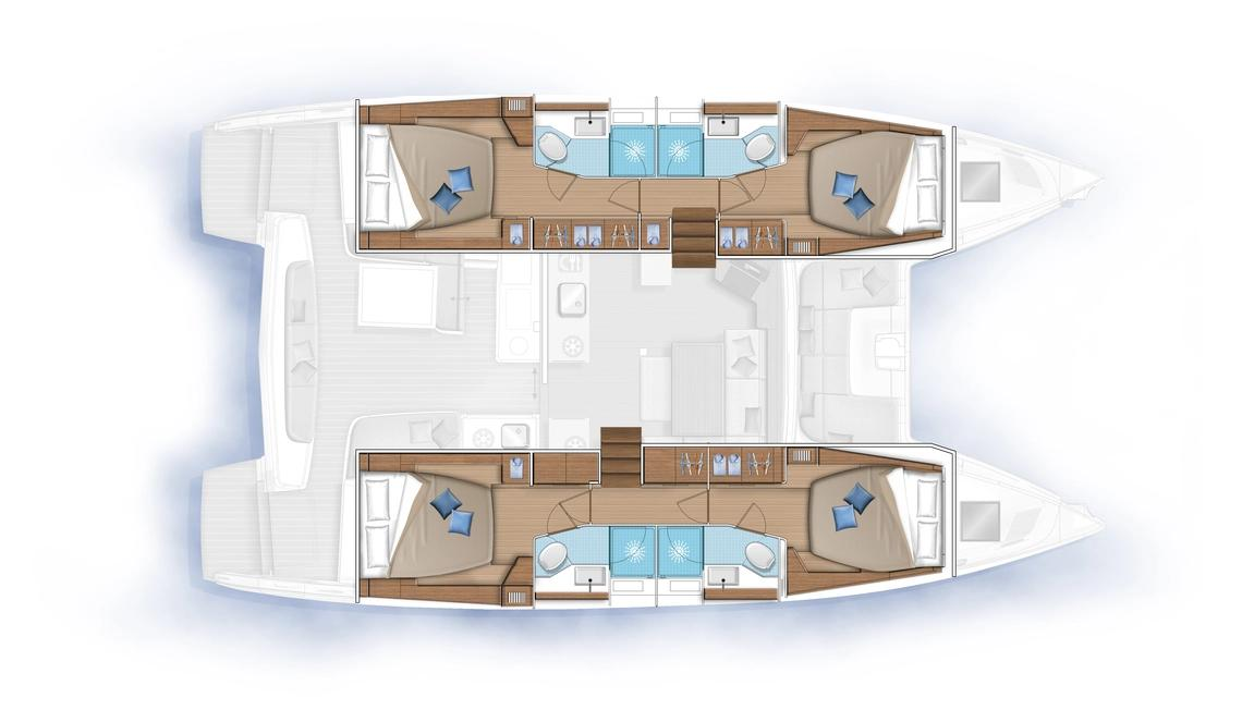 Bareboat Rental Catamaran Lagoon with a boat licence