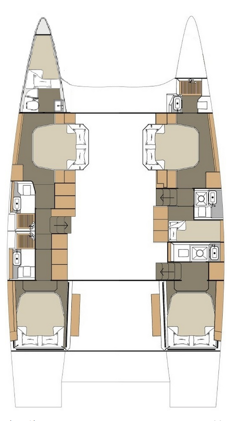 Catamaran rental in Primošten - Dufour Dufour Catamarans 48 Sail