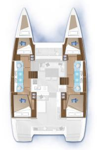 Bareboat Rental Catamaran Lagoon with a boat licence