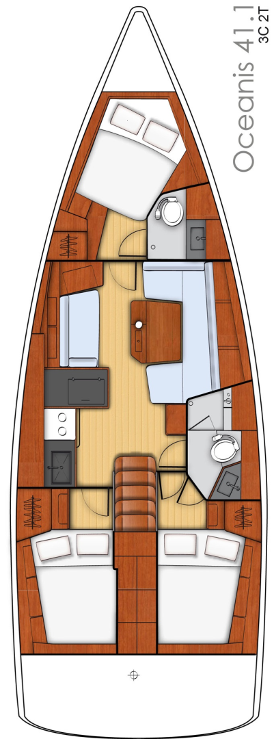 Bénéteau Oceanis 41.1 charter bareboat or captained in  Split