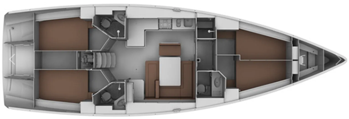 Sailboat rental in Lefkáda - Bavaria Cruiser 45