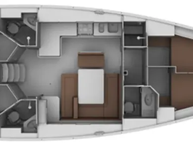 Sailboat rental in Lefkáda - Bavaria Cruiser 45