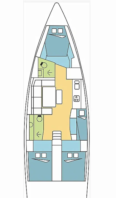 Sailboat rental with or without captain Dufour Ávdira