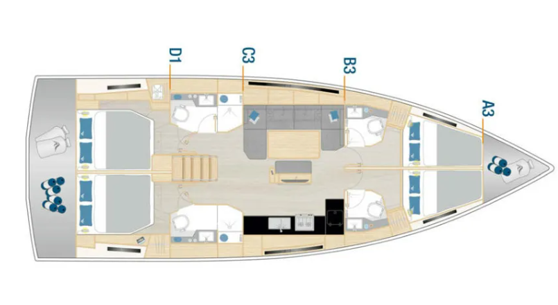 Sailboat rental in Lávrio - Hanse Hanse 460