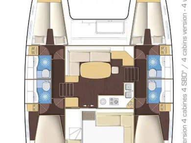 Catamaran rental with or without captain Lagoon Turgutreis
