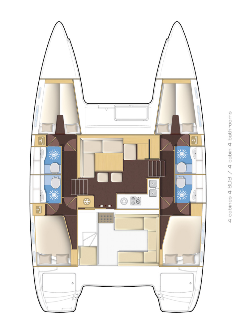 Lagoon Lagoon 400 S2 charter bareboat or captained in  Split