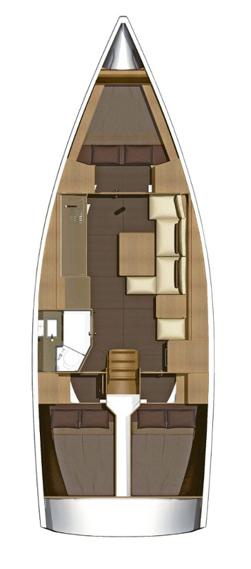 Sailboat rental in Punat - Dufour Dufour 382 Grand Large