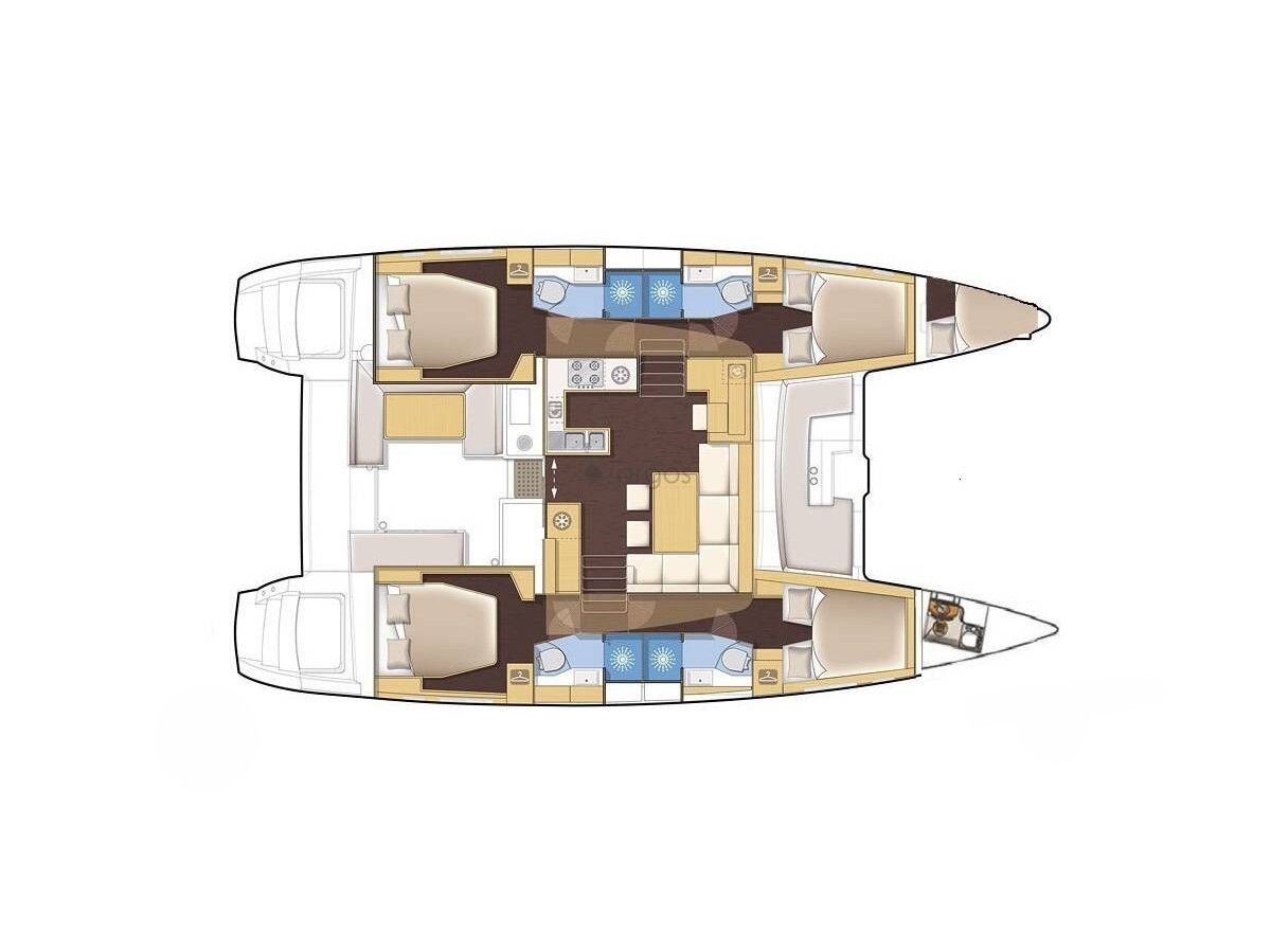 Bareboat Rental Catamaran Lagoon with a boat licence