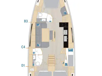 Sailboat rental with or without captain Hanse Göcek