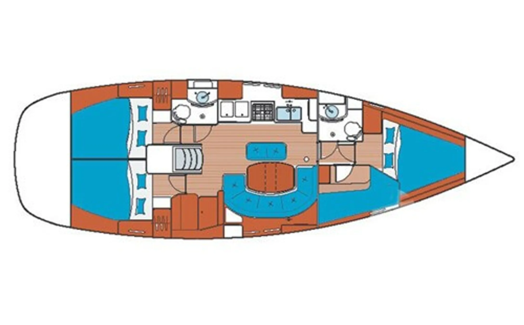 Bareboat Rental Sailboat Bénéteau with a boat licence