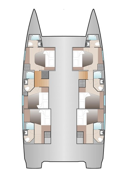 Catamaran rental in Trogir - Fountaine Pajot Aura 51