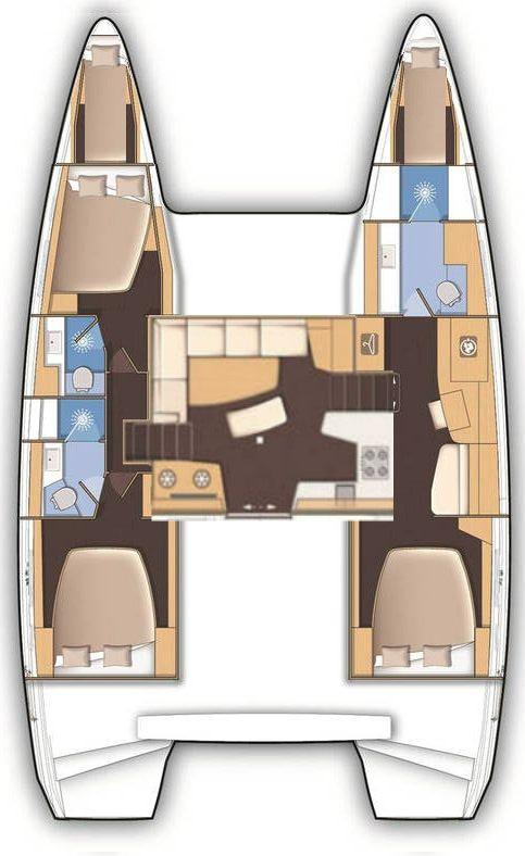 Bareboat Rental Catamaran Lagoon with a boat licence