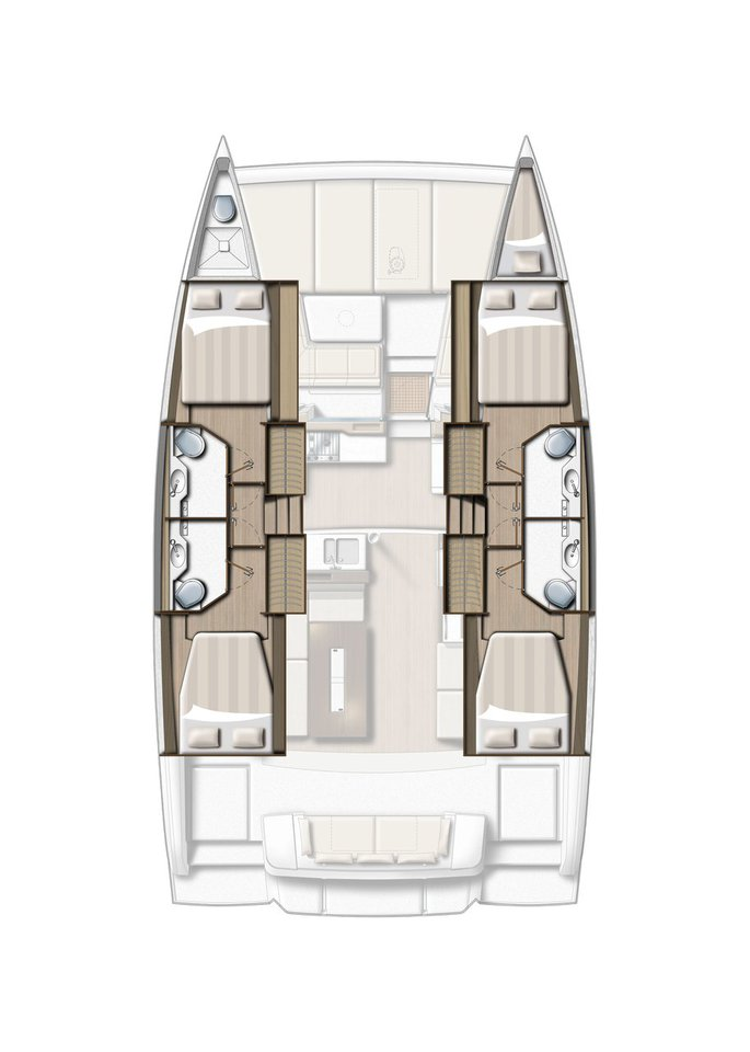Catamaran rental in Pirovac - Bali Bali 4.2
