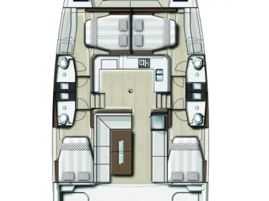 Yacht charter Pirovac cheap Bali Catspace Voile