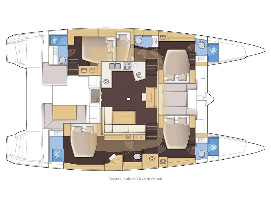 Bareboat Rental Catamaran Lagoon with a boat licence