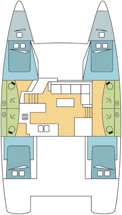 Fountaine Pajot Elba 45 charter bareboat or captained in  Jolly Harbour