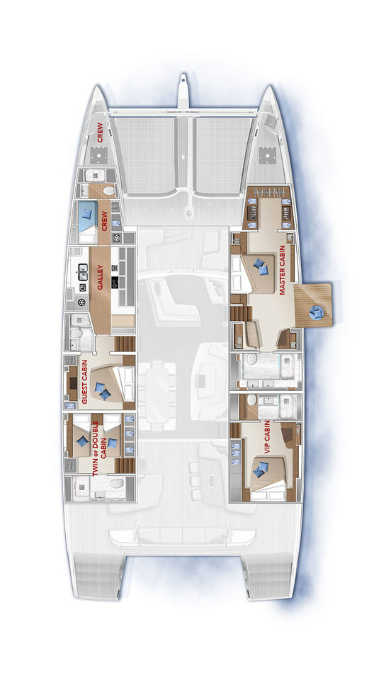 Bareboat Rental Catamaran Lagoon with a boat licence