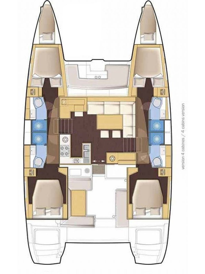 Lagoon Lagoon 46 in Nydri on SamBoat
