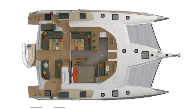 Bareboat Rental Catamaran Neel with a boat licence