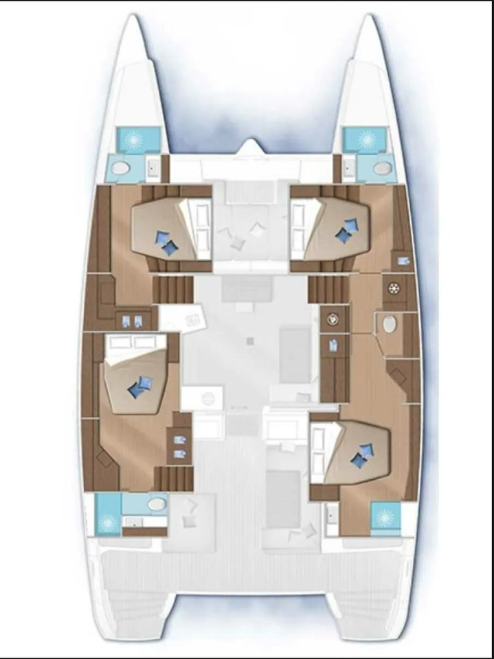 Bareboat Rental Catamaran Lagoon with a boat licence