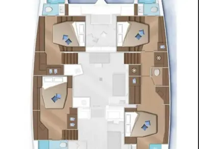 Bareboat Rental Catamaran Lagoon with a boat licence
